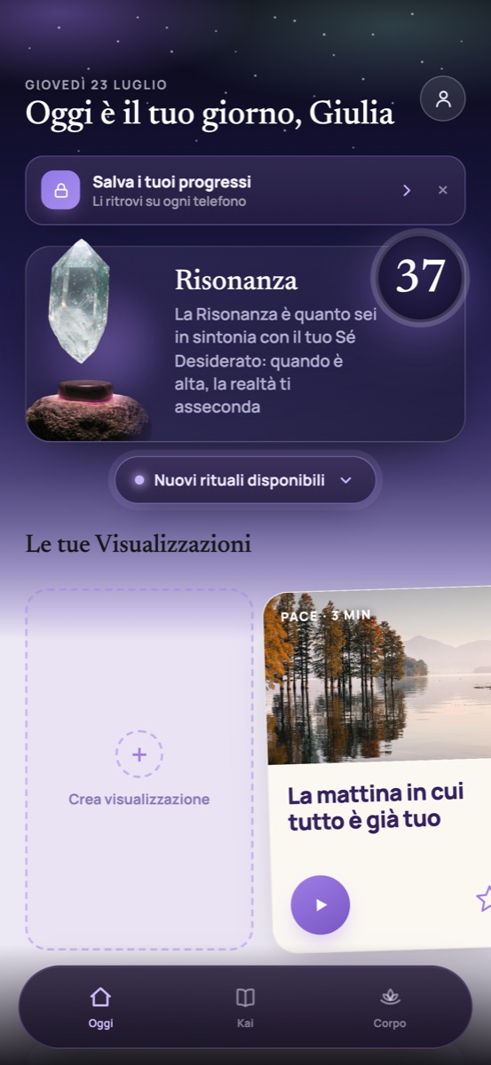 La tua Risonanza e le visualizzazioni in Kagami